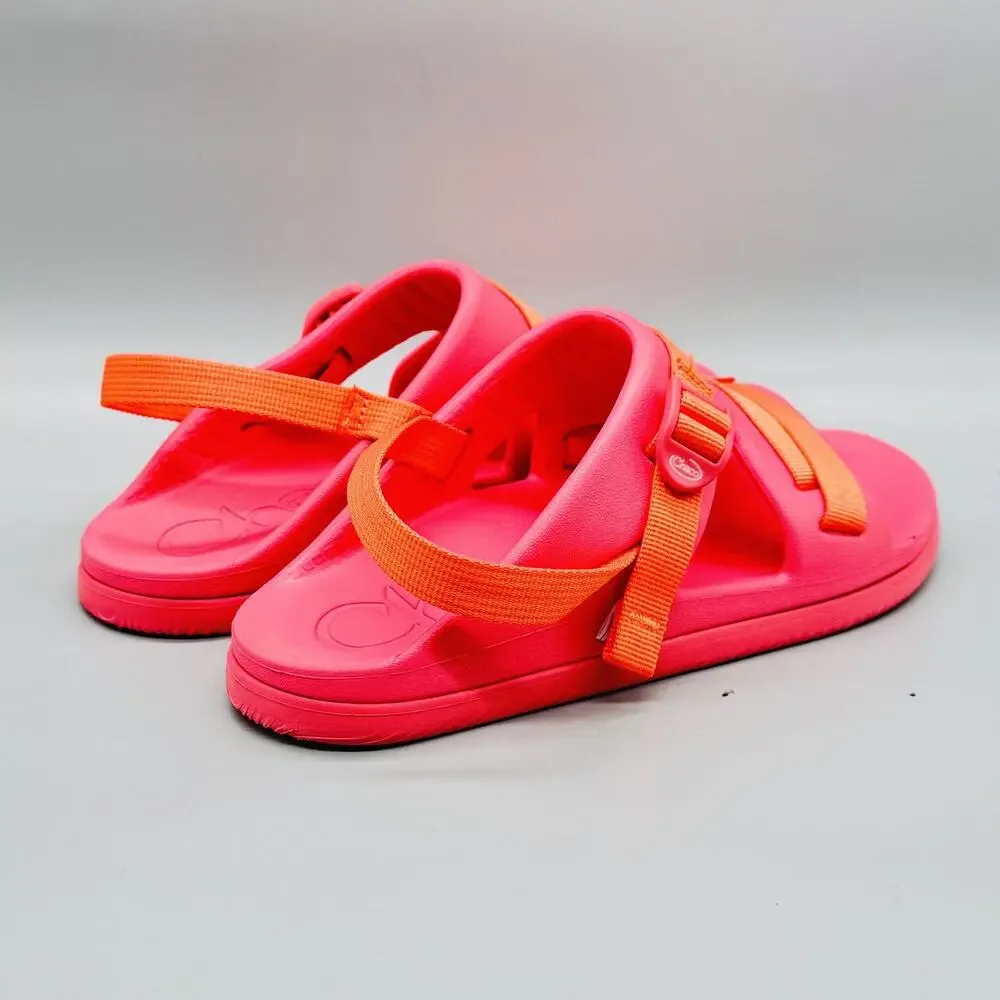Chaco Sandals Kids Junior 6 Pink Orange Chillos Sport Strap Slip On Water Shoes